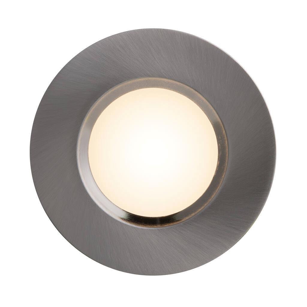 Inbouwspot zilver badkamerlamp 'Mahi' rond led lamp 1-kit - FOIR