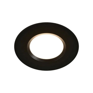 zwarte badkamerlamp led lamp inbouwspot rond