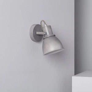 Wandlamp beton grijs industrieel E14 fitting