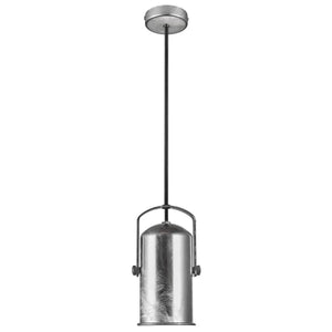 Hanglamp zilver industrieel gegalvaniseerd E27 fitting 'Nordlux porter 9' 9 cm - FOIR