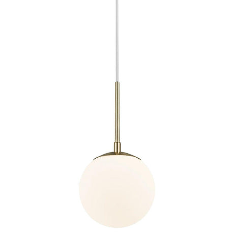 Opaalglas hanglamp messing e14 fitting nordlux messing  2010553035