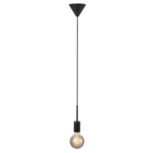 Kleine zwarte hanglamp met e27 fitting Nordlux Paco