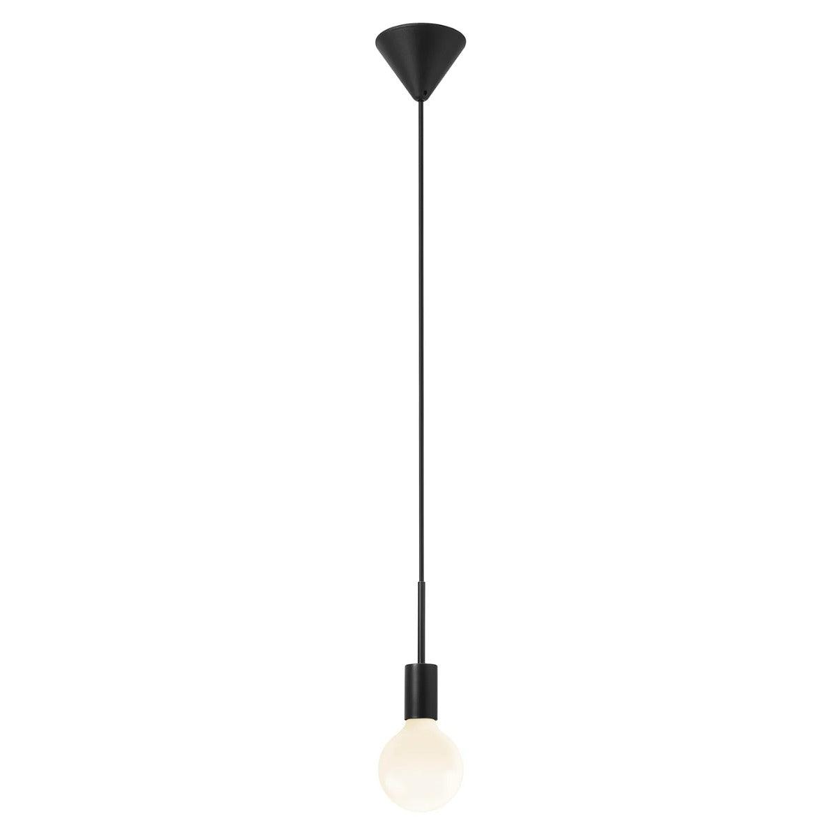 Kleine zwarte hanglamp met e27 fitting Nordlux Paco - FOIR