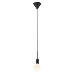 Kleine zwarte hanglamp met e27 fitting Nordlux Paco