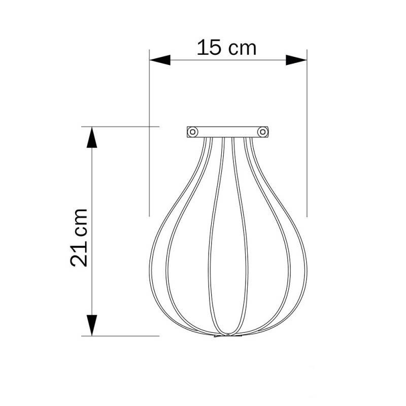 Kooilamp zwart industrieel gesloten E27 Fitting - FOIR