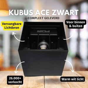 Buitenlamp zwart led lamp g9 voor binnen en buiten