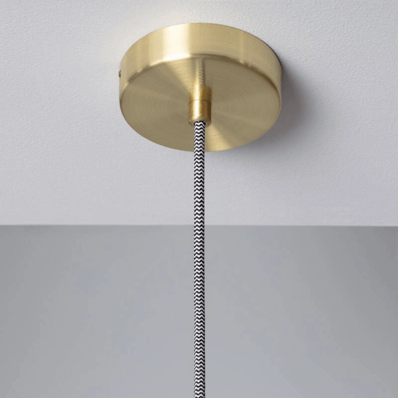 Hanglamp glas goud 'Medine' rond led 170mm - FOIR