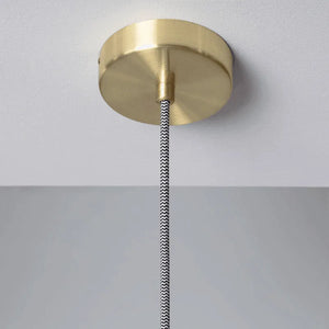 Hanglamp glas goud 'Medine' rond led 170mm - FOIR