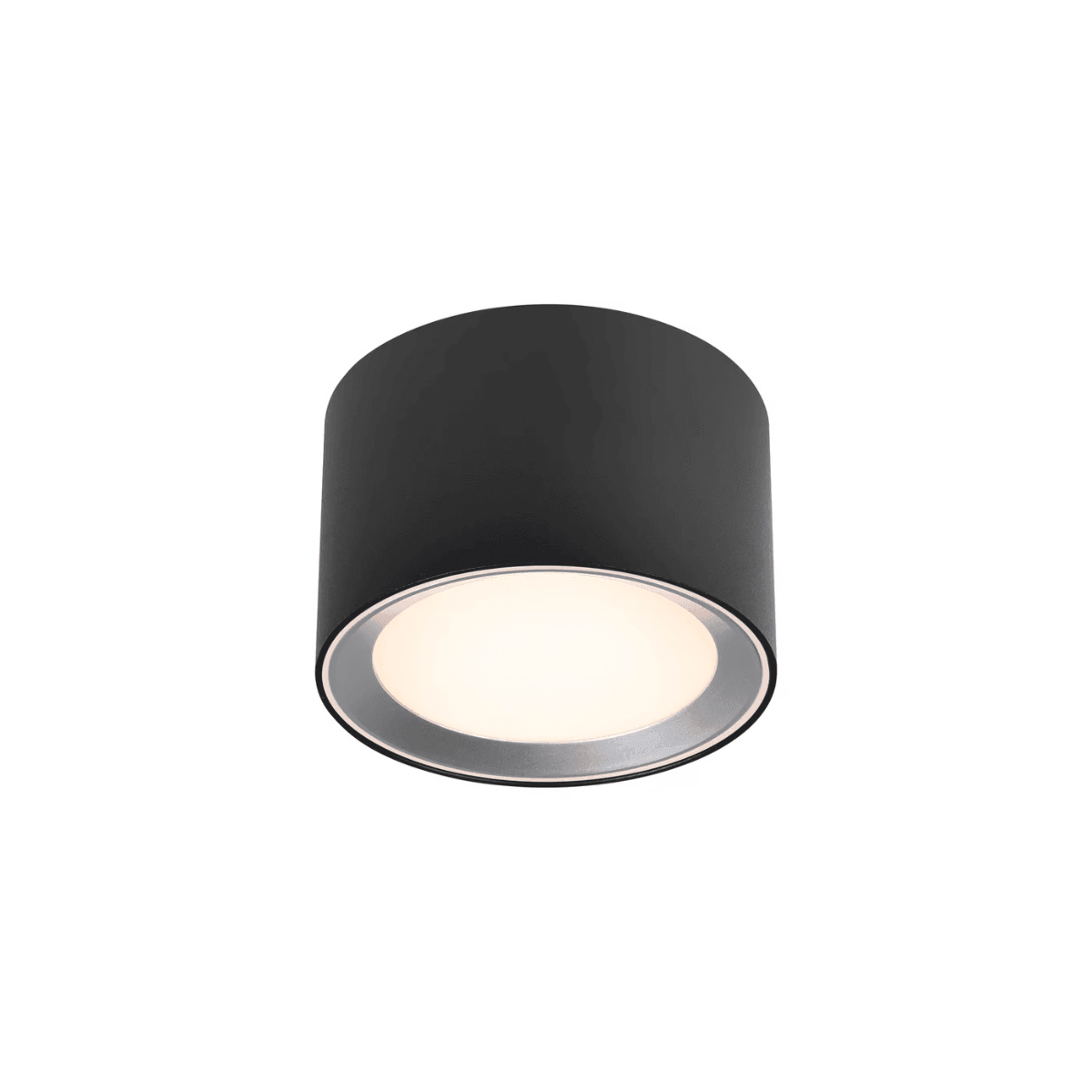 Nordlux Landon 8 LED opbouwspot zwart badkamer met Moodmaker 12.5 cm