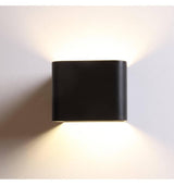 Wandlamp Quadra led zwart metaal warm wit dimbaar