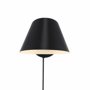 Wandlamp zwart stekker schakelaar 'Stay' bedlamp - FOIR