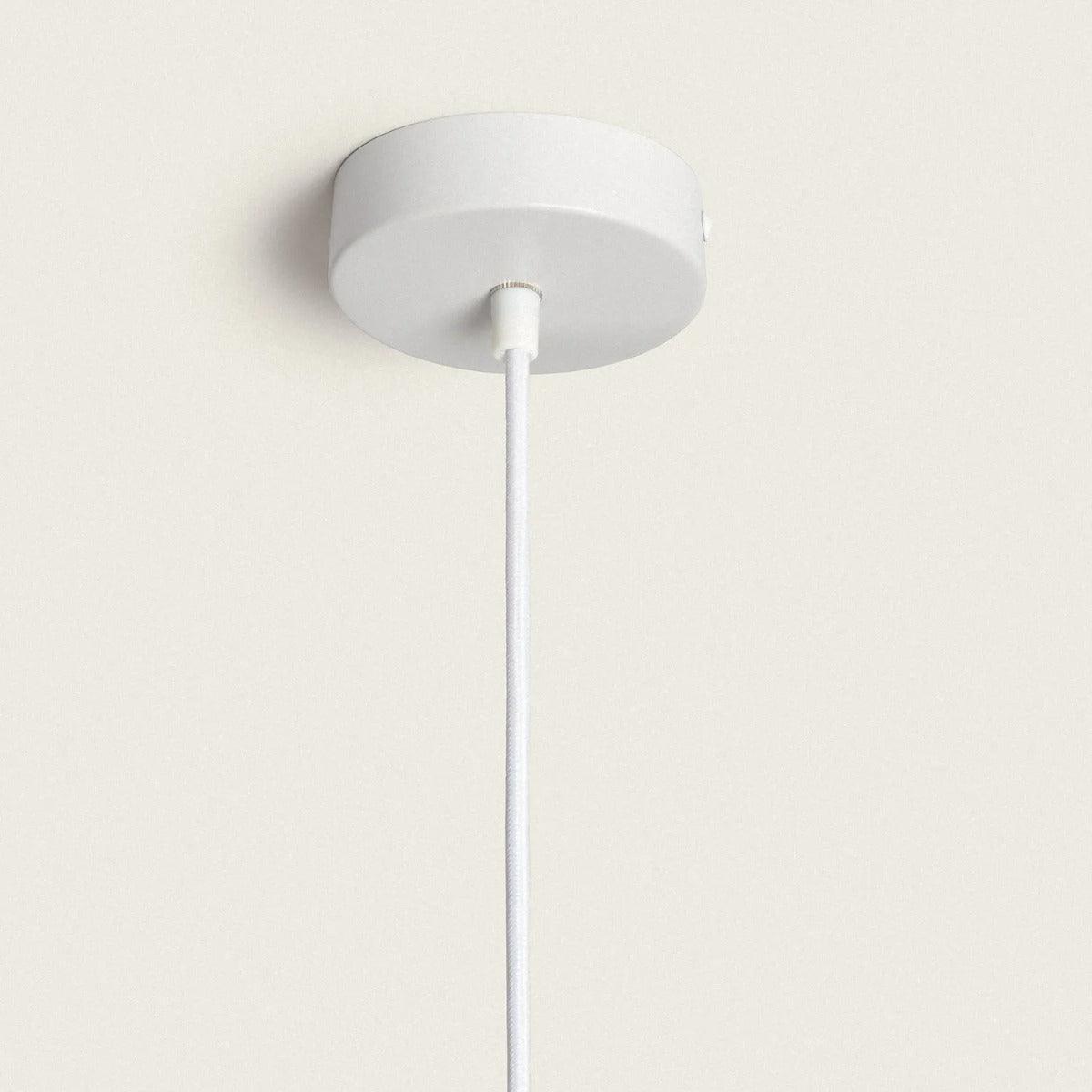 Moderne hanglamp wit & messing E27 fitting 'Cantu' 26 cm - FOIR