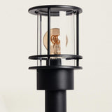 Staande zwarte tuinlamp met E27 fitting 'Winston'