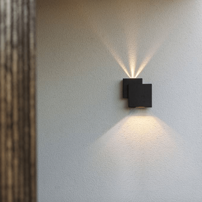 Buitenlamp Rialto gevelverlichting mat zwart met ingebouwde LED (3000K)