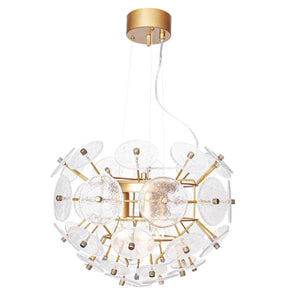 hanglamp goud kroonluchter 38cm 40w e27 by rydens  retrow