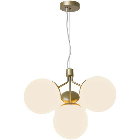 Hanglamp opaal glas bollen e27 fitting modern design Nordlux ivona kroonluchter