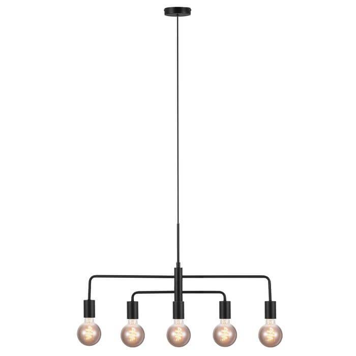 Hanglamp zwart kroonluchter Nordlux Gloom e27 5