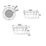 Inbouw armatuur PAR56 voor beton en liner zwembaden platte led lampen