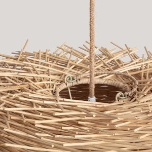 Hanglamp Rotan Nest e27 60 cm Birds