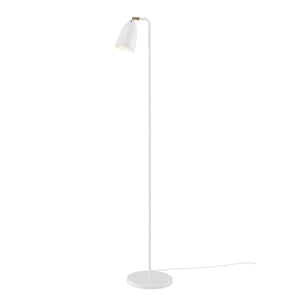 Witte vloerlamp met ingebouwde GU10 fitting en schakelaar 'Nexus' DFTP