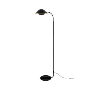 Grote zwarte vloerlamp met ingebouwde E14 fitting en schakelaar Nordlux Freya 2213124003