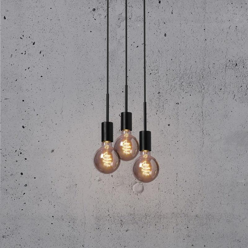 'Nordlux paco' hanglamp zwart 3 E27 fittingen - FOIR