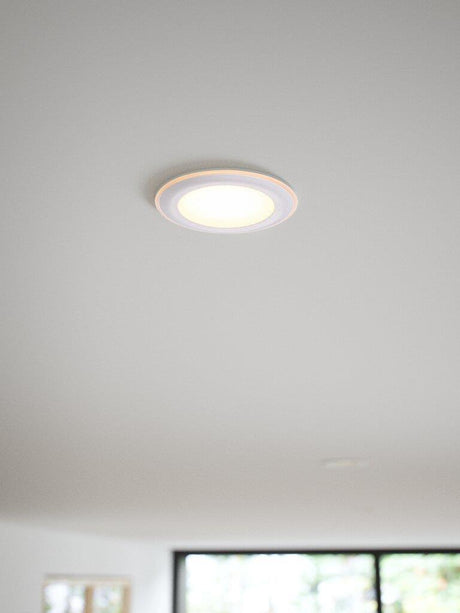 Ronde led lamp wit inbouwspot downlighter nordlux elkton 