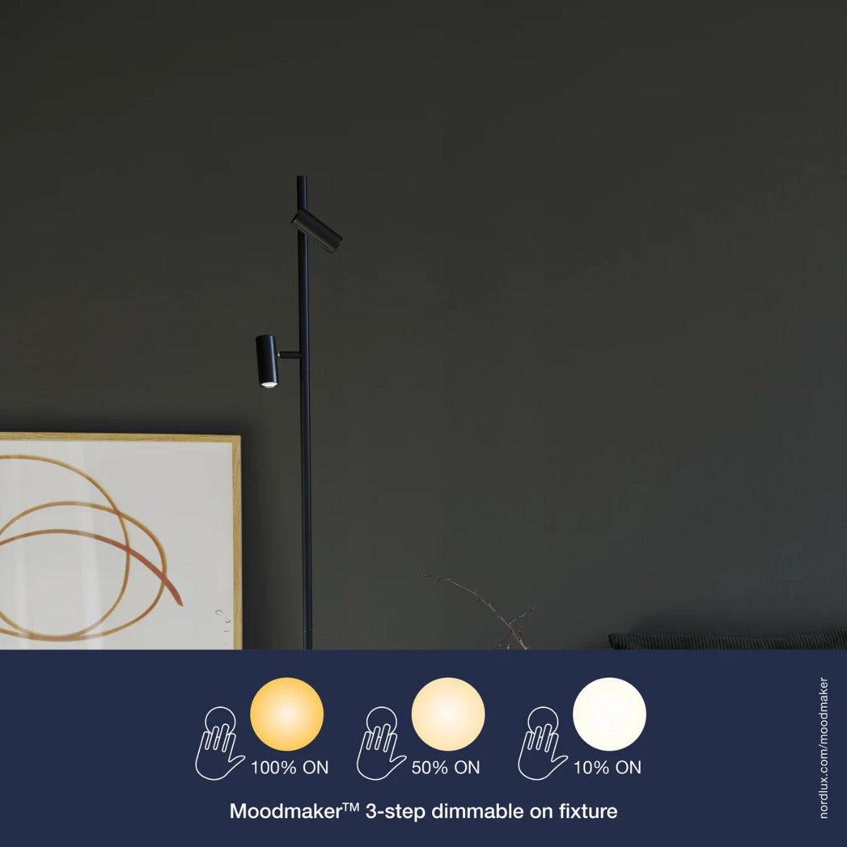 designverlichting moodmaker LED schakelaar mat zwart nordlux