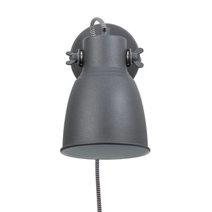 Wandlamp antraciet met schakelaar en E27 fitting - Nordlux Adrian leeslamp