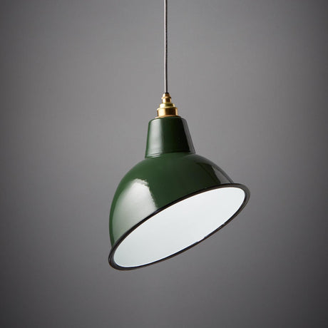 Nostalgia Lights schuine industriële hanglamp groen