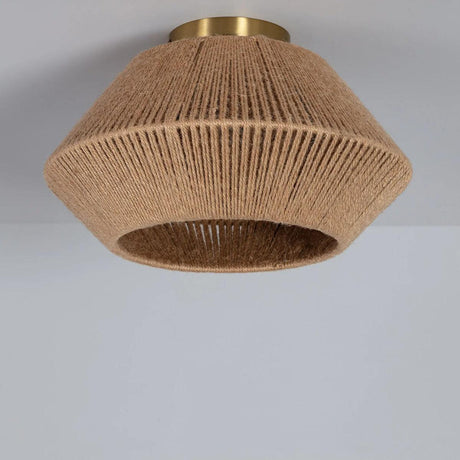 plafondlamp modern gevlochten touw met e27 fitting designverlichitng slaapkamer