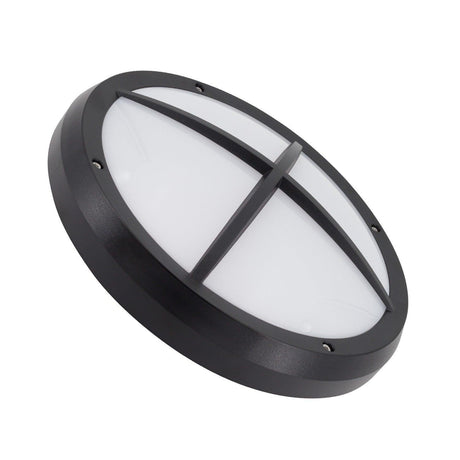 Plafondlamp Buitenlamp zwart rond IP65 led 13,5W 