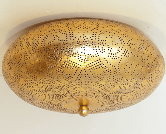 filigrain plafondlamp goud 