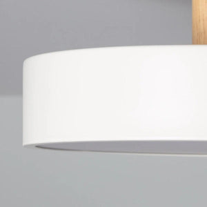 Plafondlamp hout & wit met CCT & LED 'Dominique'