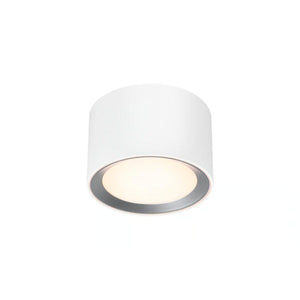 Kleine witte plafondlamp met ingebouwde LED lichtbron en Moodmaker Nordlux 'Landon 8' - FOIR