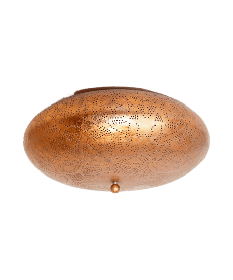 Plafondlamp goud filigrain goud 'Femke' 2x e14 fitting 250mm rond - FOIR