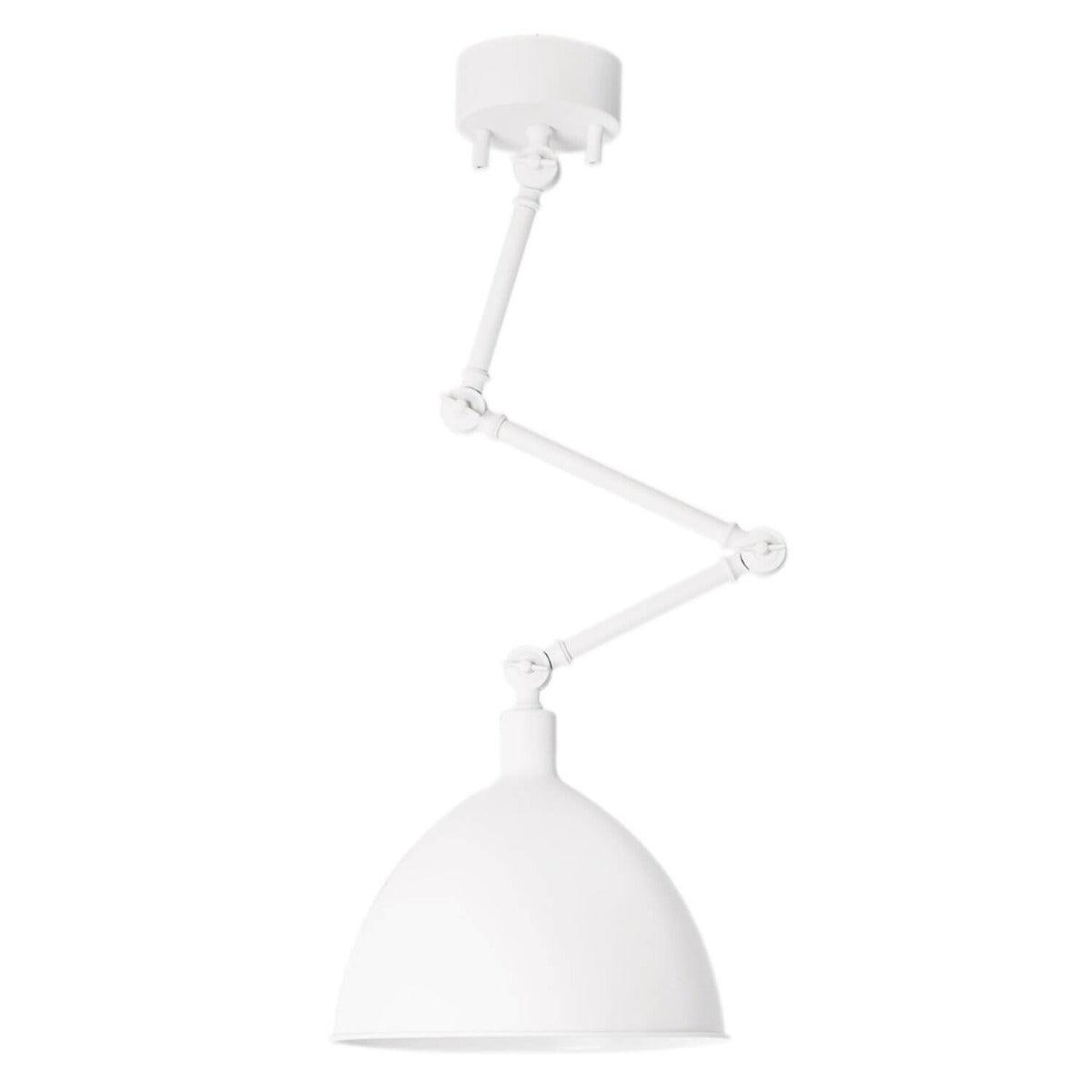 Plafondlamp hanglamp 'Bazar 30' By Rydens wit verstelbaar eettafellamp E27 fitting 300mm - FOIR