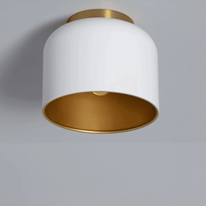 Plafondlamp wit goud e27 fitting modern 