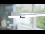 Brede LED hanglamp aluminium met ingebouwde Moodmaker Nordlux Skylar