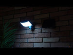 Breedstraler zonne energie solar zwart 'Sunshine' led lamp zonne paneel sensor