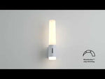 Chrome badkamerlamp met ingebouwde Moodmaker & LED Nordlux Helva chroom