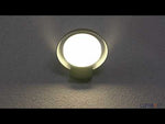 Buitenlamp met sensor 'Polo' voordeur verlichting downlighter Lutec 16 cm