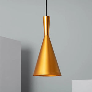 Hanglamp goud retro design modern e14 fitting