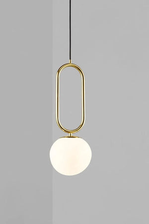 Authentieke Shapes hanglamp Nordlux design messing opaal glas 5704924004087 2120023035