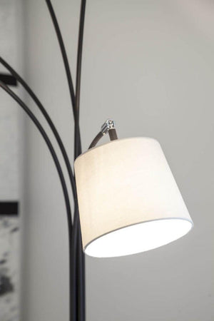 By rydens staande lamp e27 fitting stoffen kap