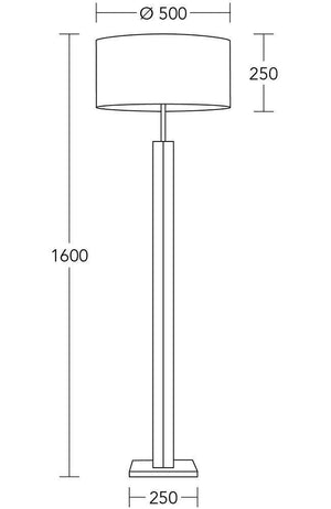 Vloerlamp hout herzblut led lamp modern e27 fitting