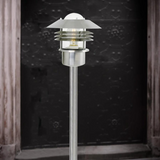 Staande lamp IP54 gegalvaniseerd 'Vejers' Nordlux E27 fitting IP54 92 cm Stainless steel