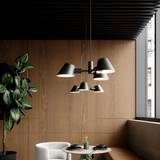 Hanglamp zwart metaal 'Stay' 3X E27 fitting modern DFTP 60 cm