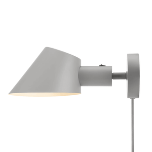 Wandlamp grijs verstelbaar e27 fitting stekker en schakelaar stay dftp 5704924010064 2220381010
