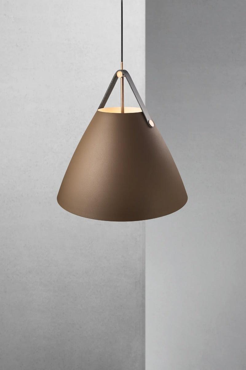 Moderne grote hanglamp metaal Nordlux met E27 fitting bruin 84353009